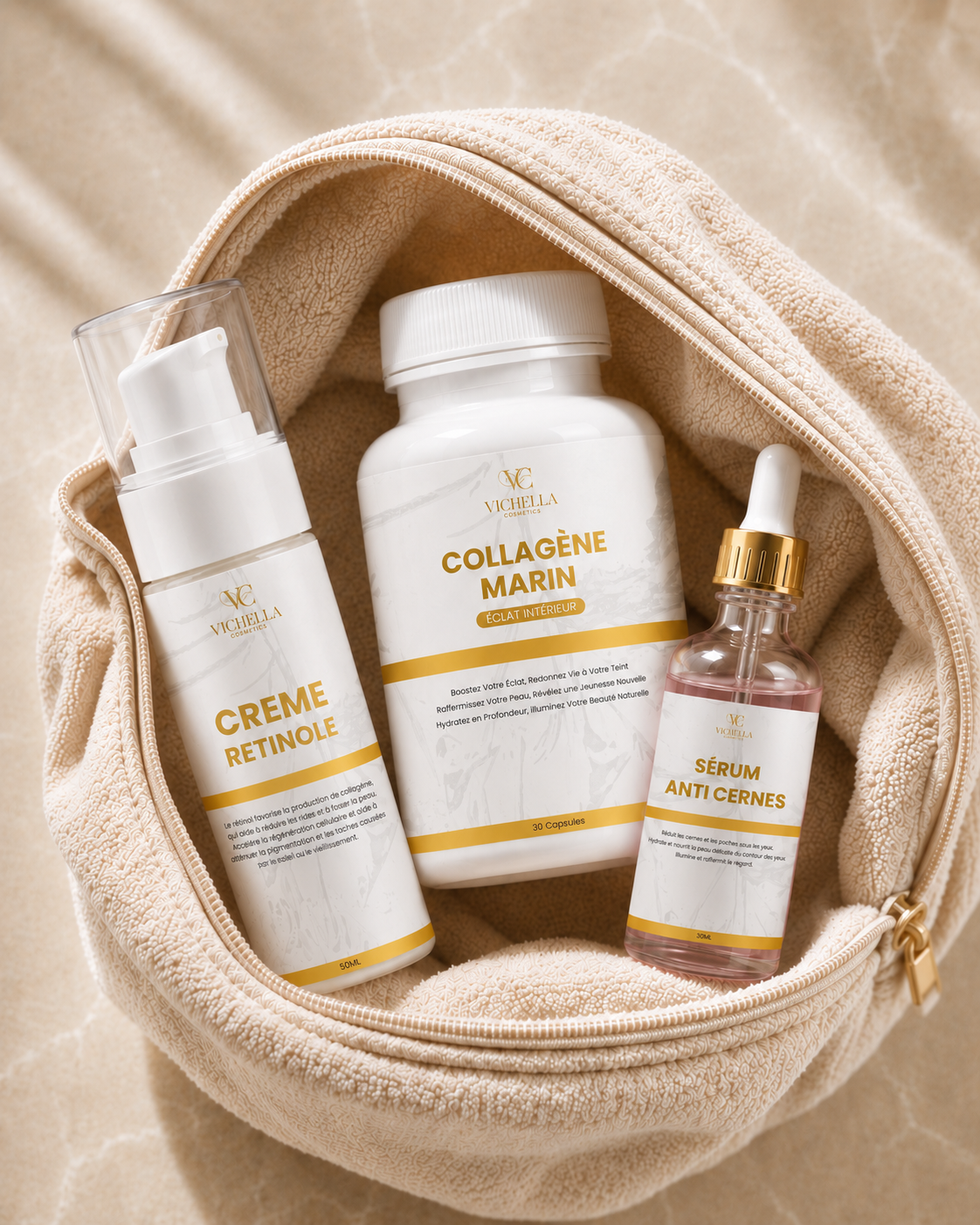 Pack Éclat Absolu "In & Out" – Collagène Marin & Rétinol (+ Sérum Anti-Cernes OFFERT)